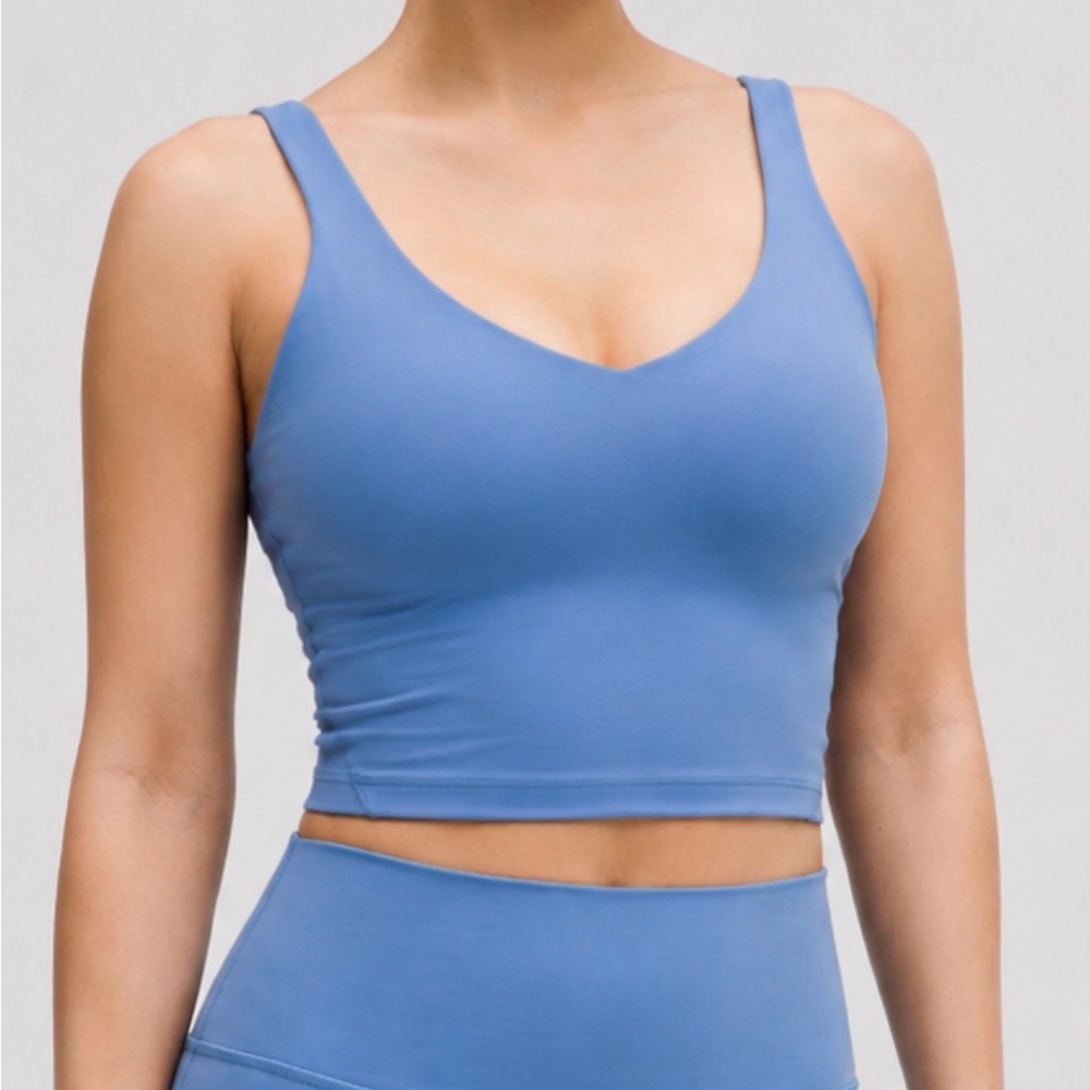 Lululemon Align Tank Top Size 12 Built in Bra Cropped